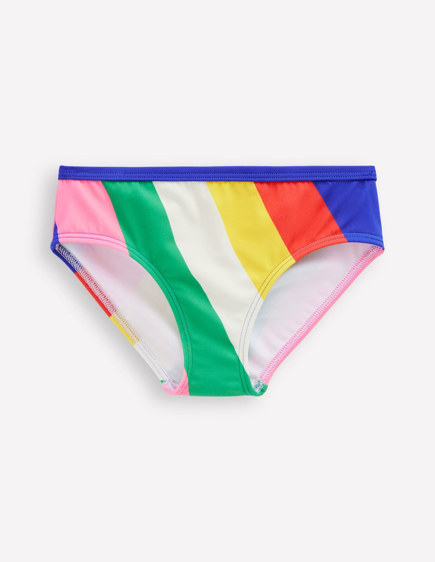 Patterned Bikini Bottoms-Multi Rainbow Swirl