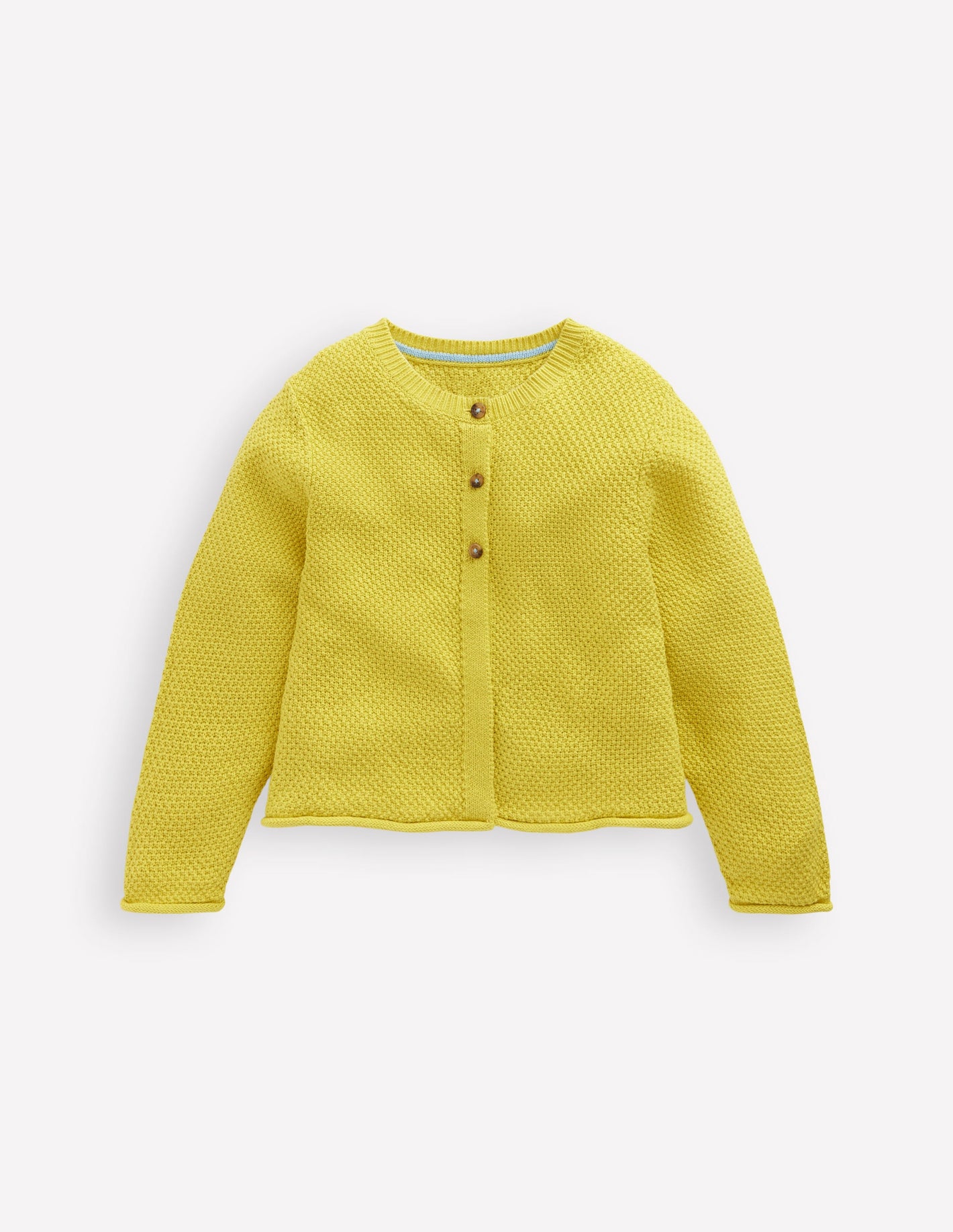 Everyday Cotton Cardigan-Lemon Yellow