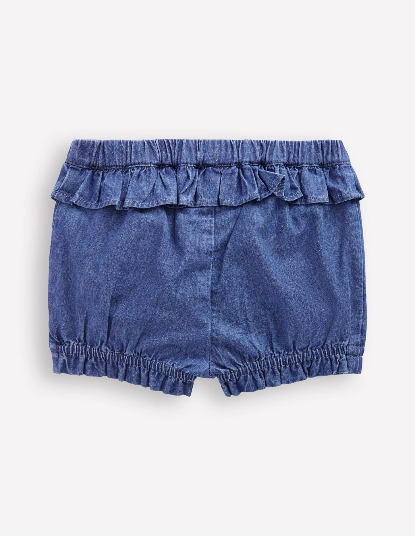 Girls Chambray Bloomer-Light Vintage Denim