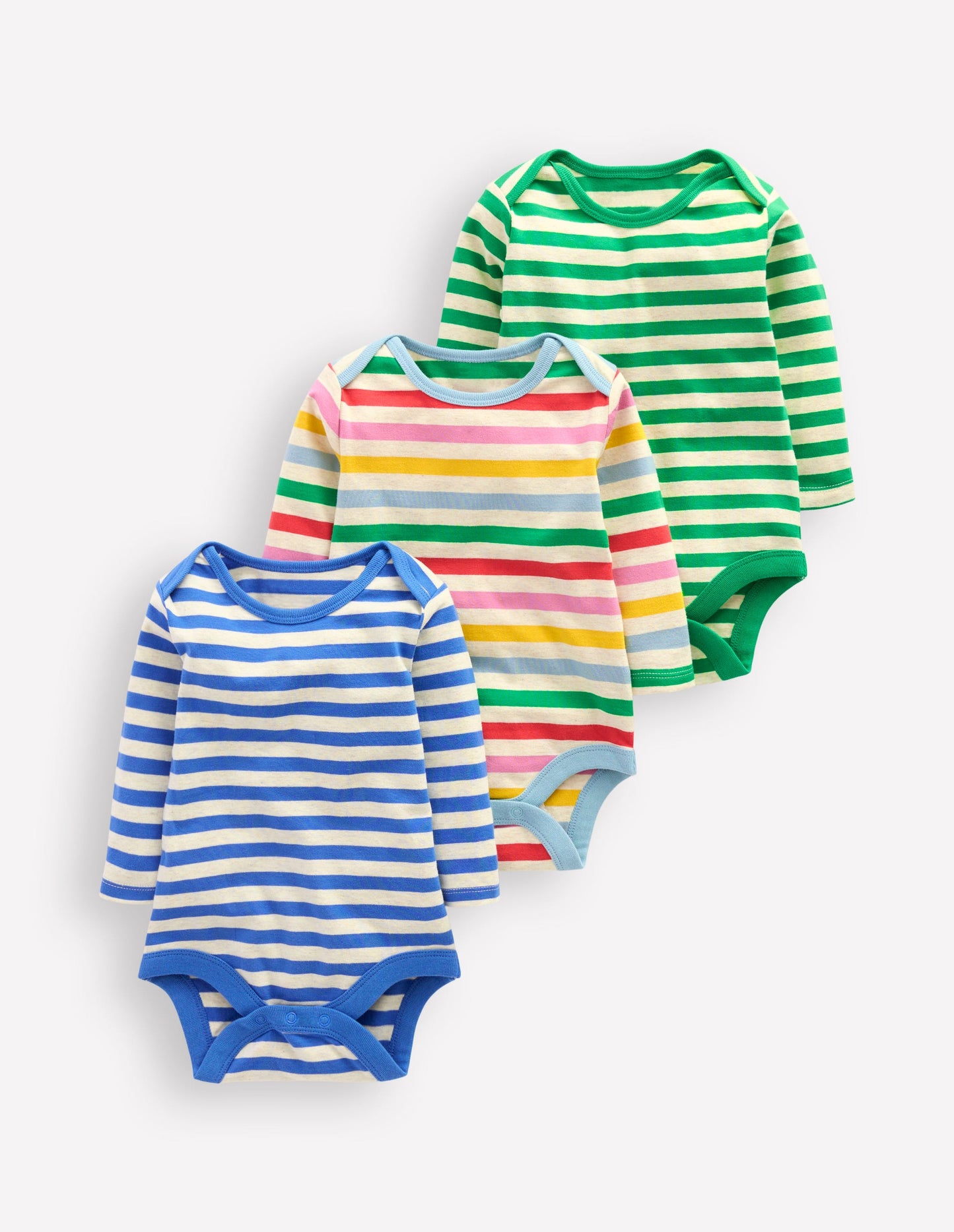 Striped 3 Pack Bodies-Oatmeal Multi Stripe