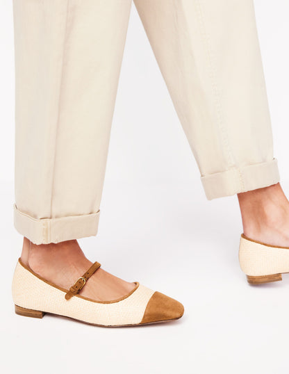 Penelope Mary Jane Flat-Natural