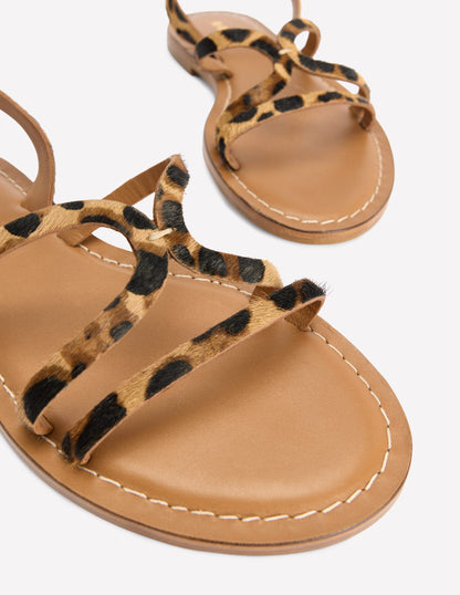 Casual Flat Sandal-Leopard