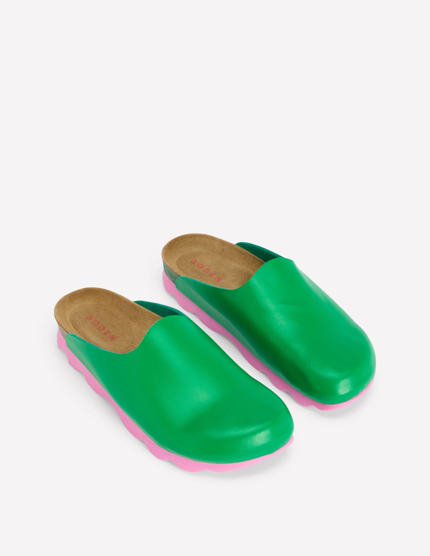 Colour Block Clogs-Rich Emerald