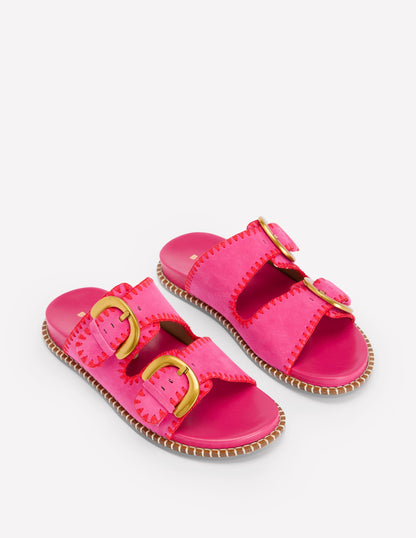 Alberta Footbed Sandal-Festival Pink/Post Box Red