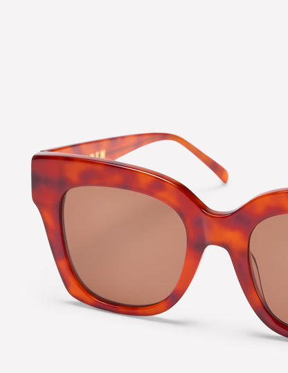 Oversized Tort Sunglasses-Marmalade Tort