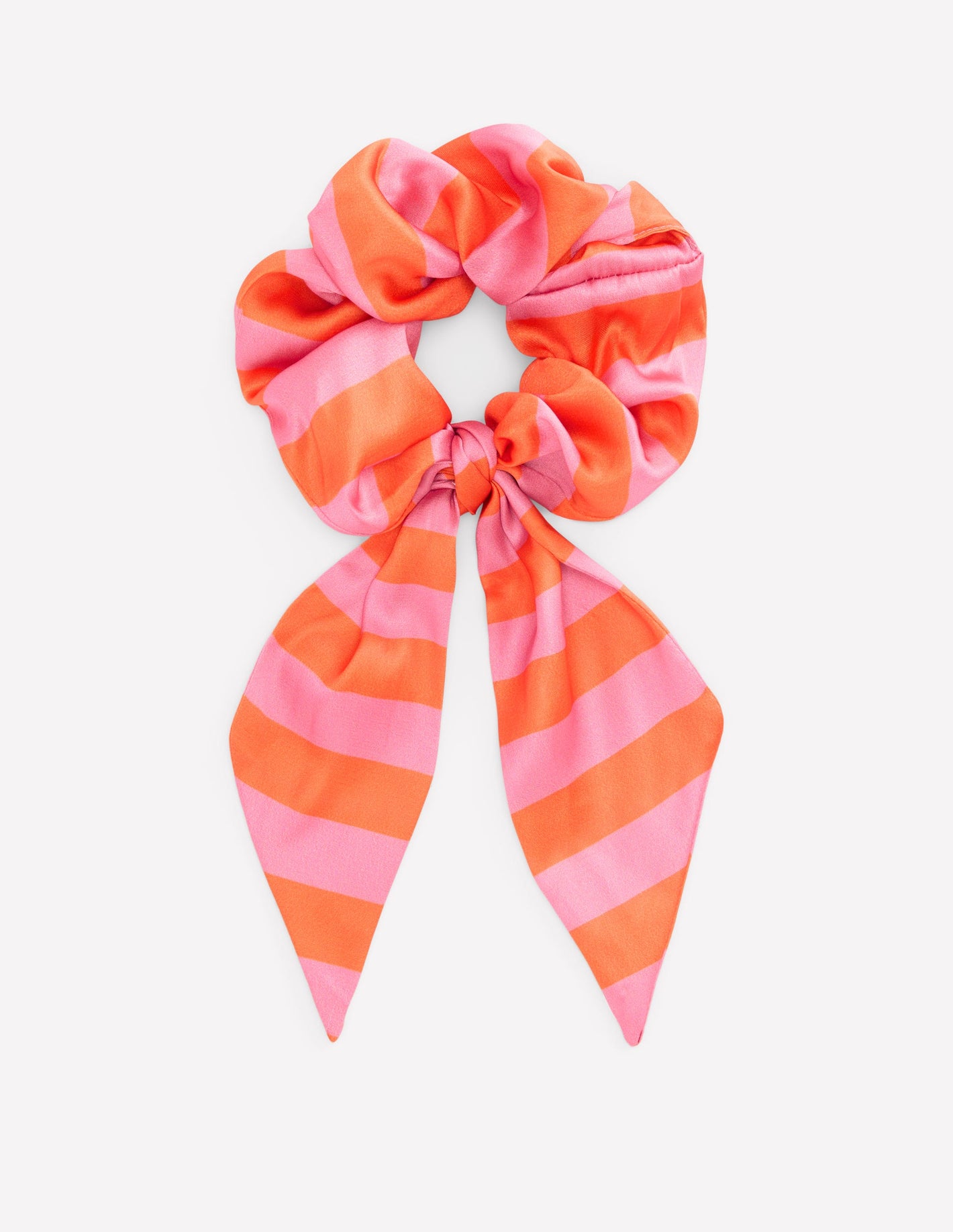 Scarf Scrunchie-Pink/Orange Stripe