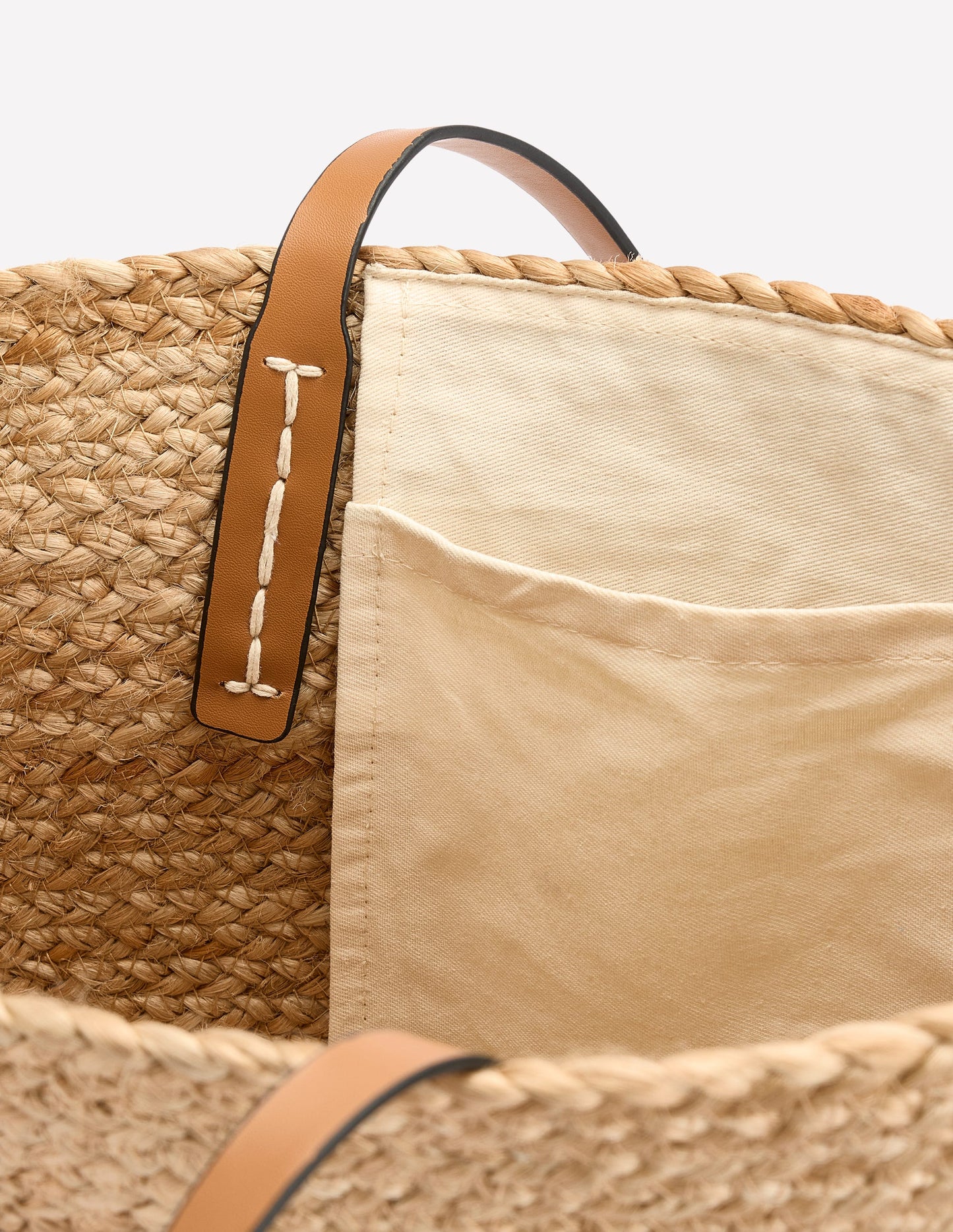 Woven Snaffle Tote-Neutral