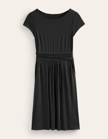 Amelie Jersey Dress-Black