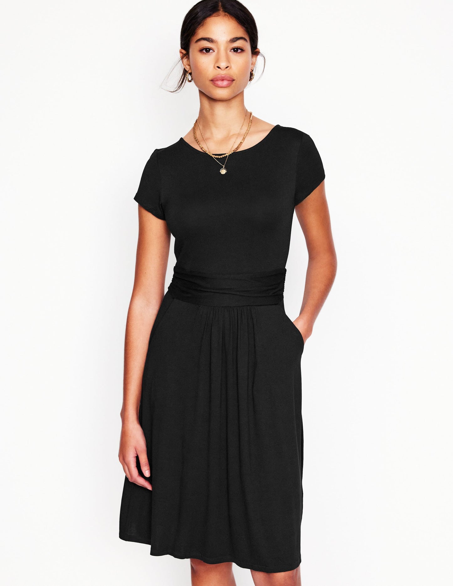 Amelie Jersey Dress-Black