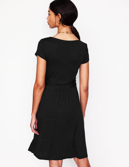 Amelie Jersey Dress-Black