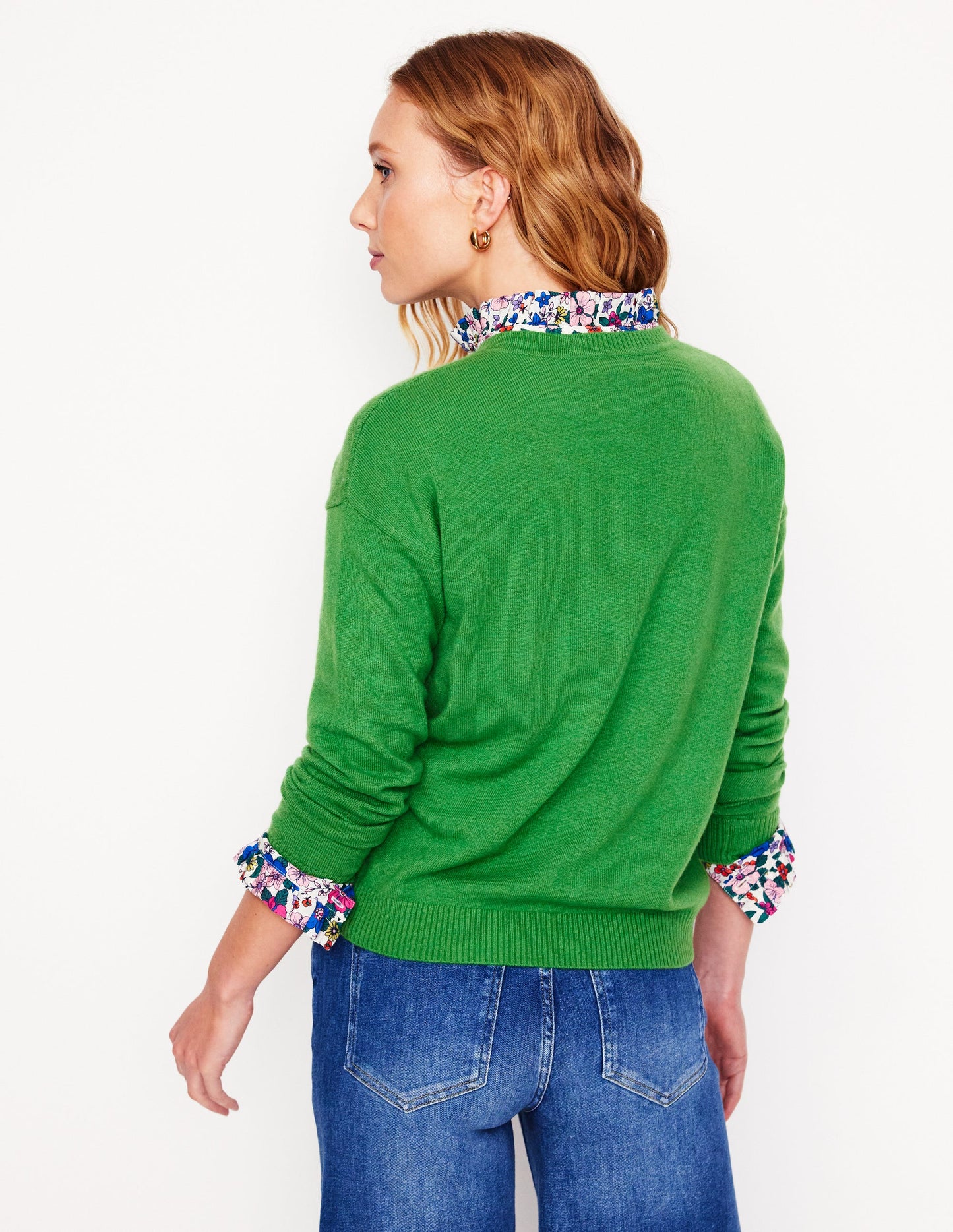 Lydia Cashmere Jumper-Paradise Green