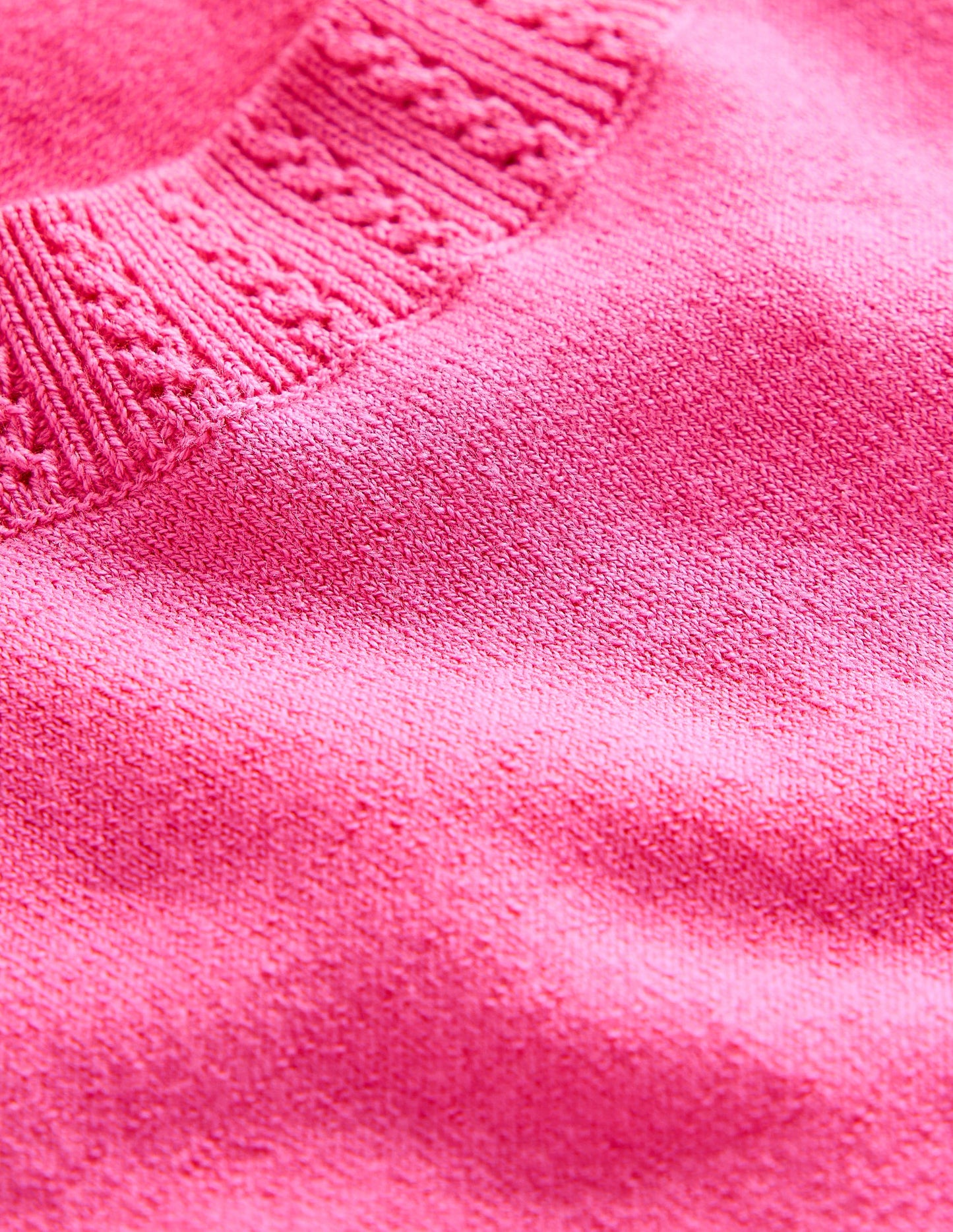 Emilia Cotton Crew Neck Vest-PINK