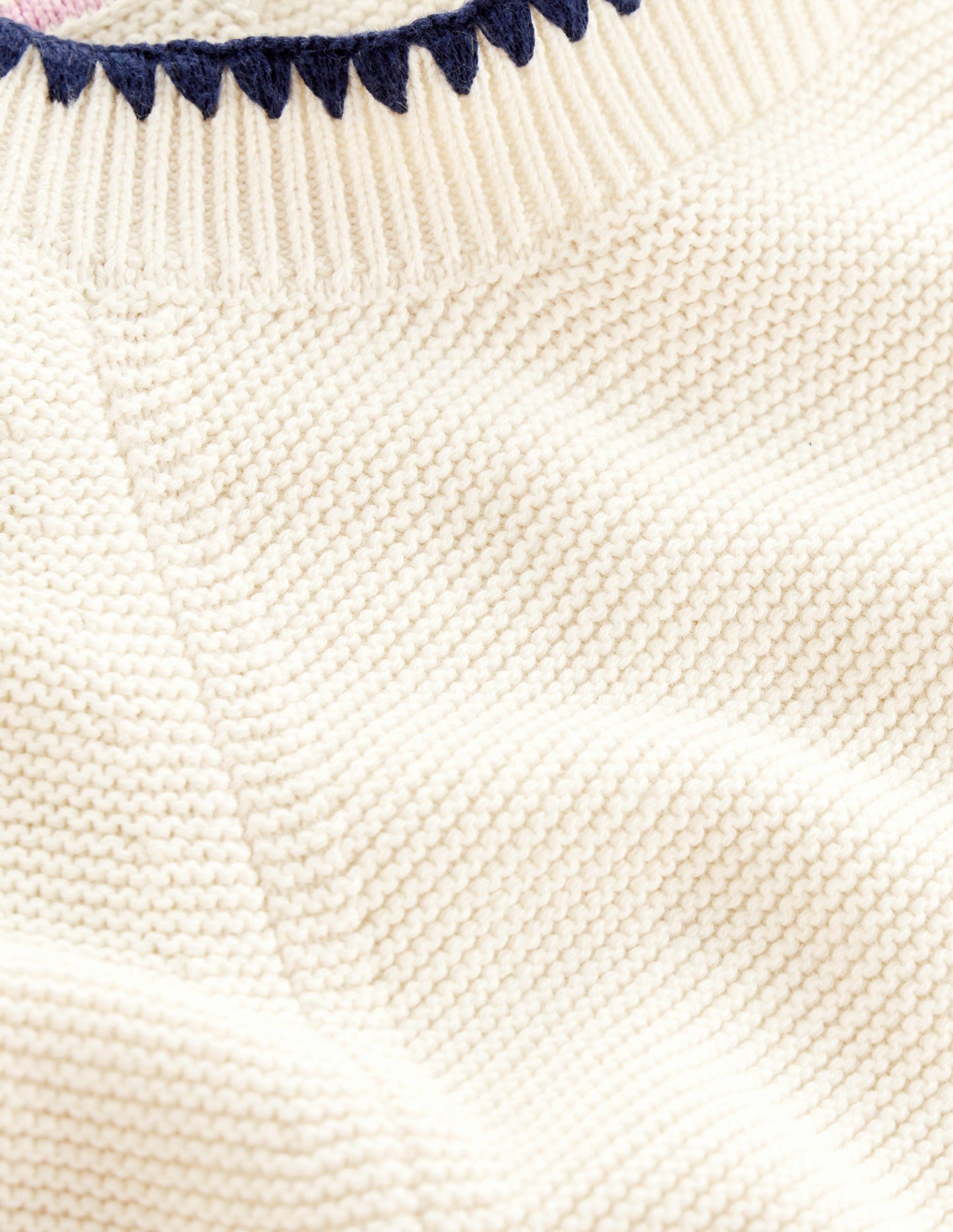 Lena Stitch Detail Sweater-Warm Ivory