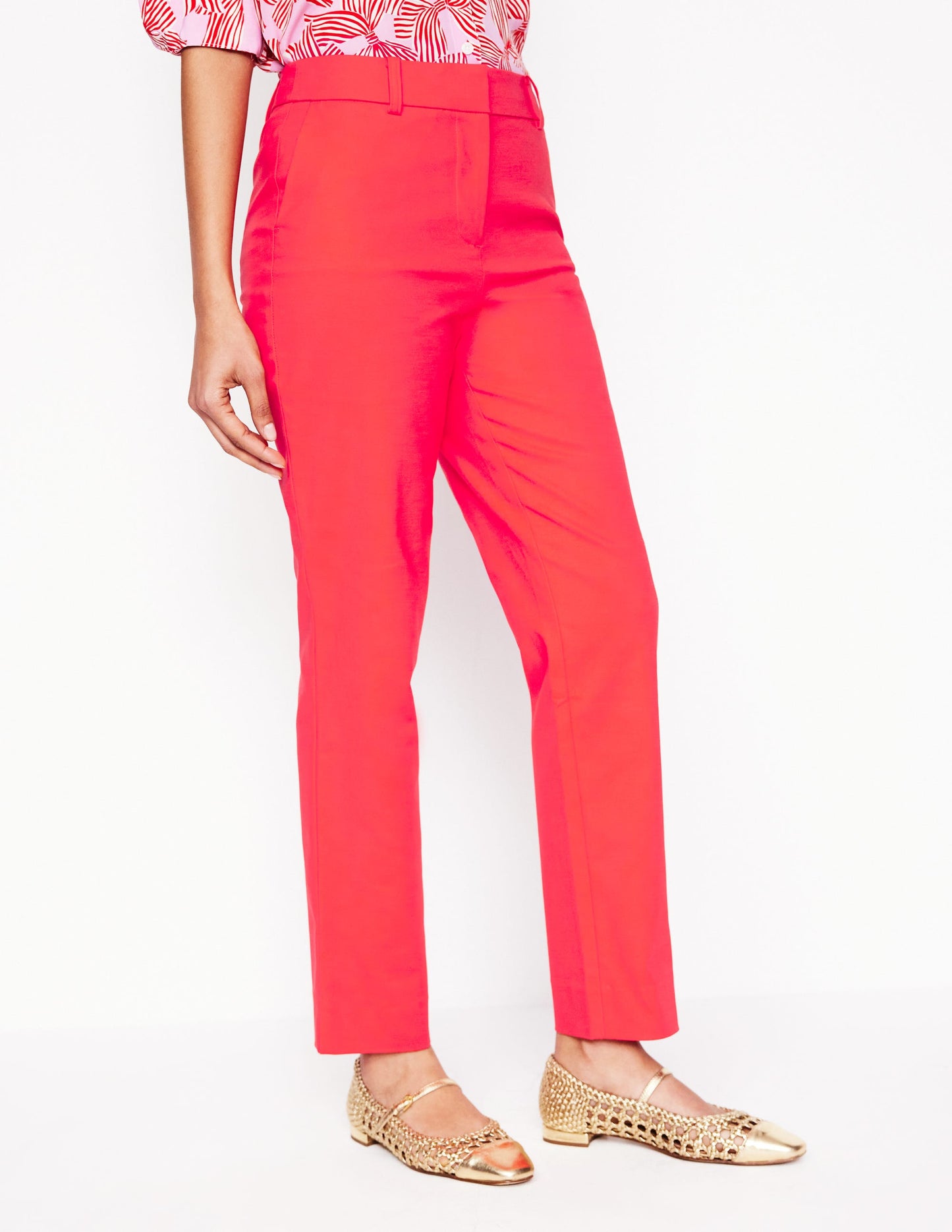 Richmond 7/8 Pants-Strawberry Tart Red