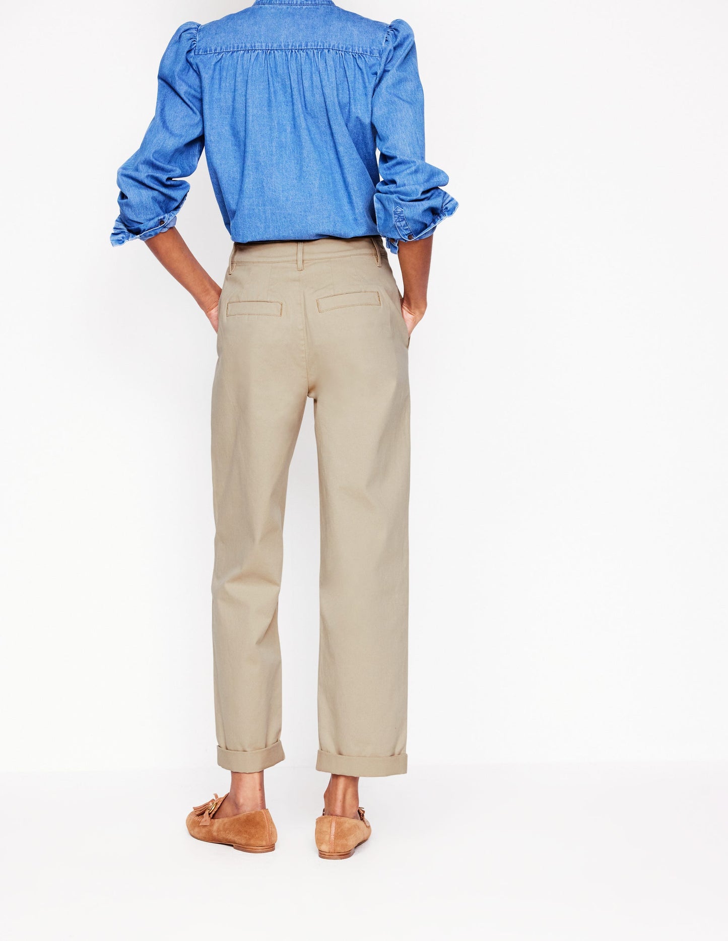 Barnsbury Chino Pants-Oatmeal