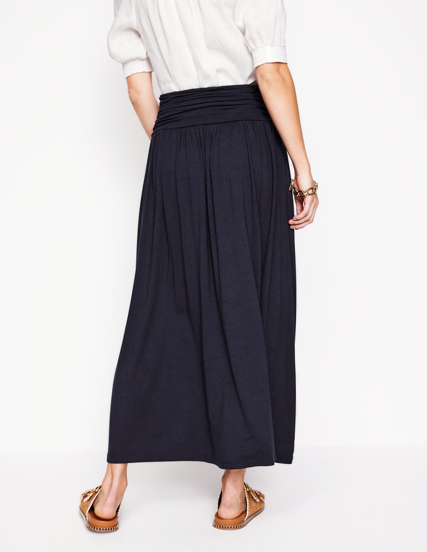 Rosaline Jersey Skirt-Navy