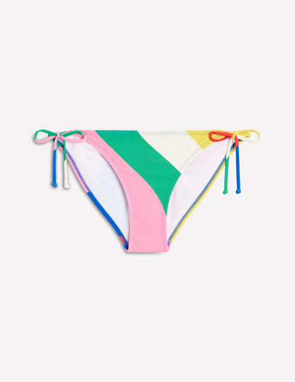 Symi String Bikini Bottoms-Multi, Rainbow Cascade