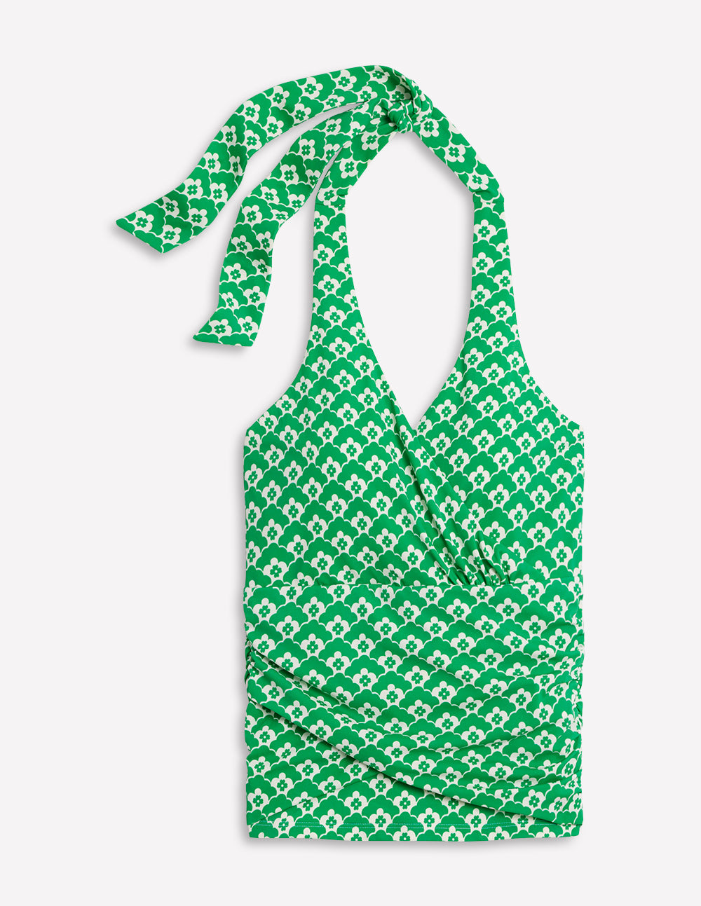 Levanzo Halter Tankini Top-Green Cloud Terrace