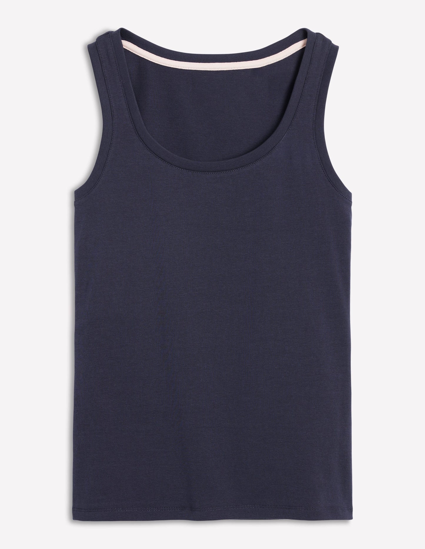 Essential Scoop-Neck Tank-Navy