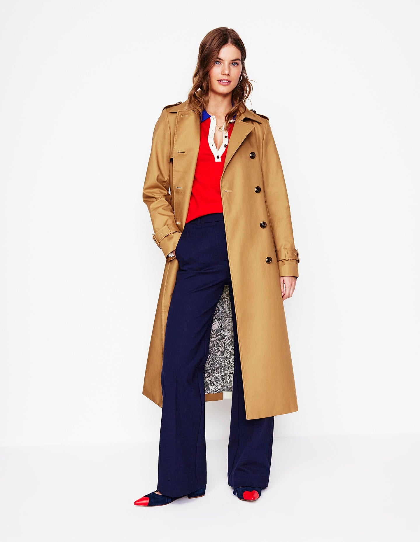 Cheltenham Trench Coat-Multi, Heart Spectrum